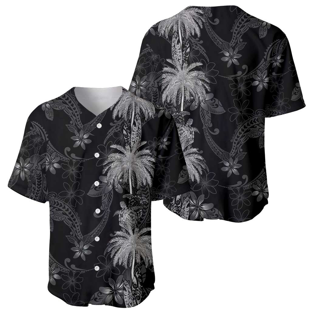 Hawaiian Honu And Surfboards Baseball Jersey Silver Style LT05 - Polynesian Pride