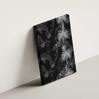 Hawaiian Honu And Surfboards Canvas Wall Art Silver Style - Polynesian Pride
