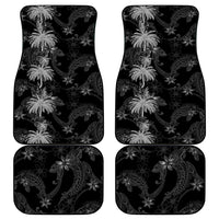 Hawaiian Honu And Surfboards Car Mats Silver Style - Polynesian Pride