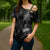 Hawaiian Honu And Surfboards Cross Shoulder Shirt Silver Style - Polynesian Pride