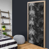 Hawaiian Honu And Surfboards Door Cover Silver Style - Polynesian Pride