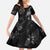 Hawaiian Honu And Surfboards Family Matching Long Sleeve Bodycon Dress and Hawaiian Shirt Silver Style - Polynesian Pride