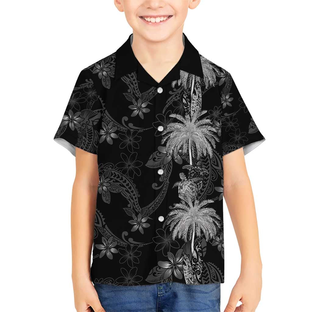 Hawaiian Honu And Surfboards Family Matching Off Shoulder Maxi Dress and Hawaiian Shirt Silver Style - Polynesian Pride