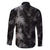 Hawaiian Honu And Surfboards Family Matching Puletasi and Hawaiian Shirt Silver Style - Polynesian Pride