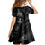 Hawaiian Honu And Surfboards Family Matching Tank Maxi Dress and Hawaiian Shirt Silver Style - Polynesian Pride