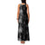 Hawaiian Honu And Surfboards Family Matching Tank Maxi Dress and Hawaiian Shirt Silver Style - Polynesian Pride
