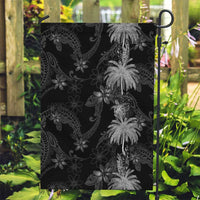 Hawaiian Honu And Surfboards Garden Flag Silver Style - Polynesian Pride