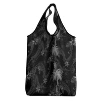 Hawaiian Honu And Surfboards Grocery Bag Silver Style - Polynesian Pride