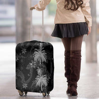 Hawaiian Honu And Surfboards Luggage Cover Silver Style - Polynesian Pride
