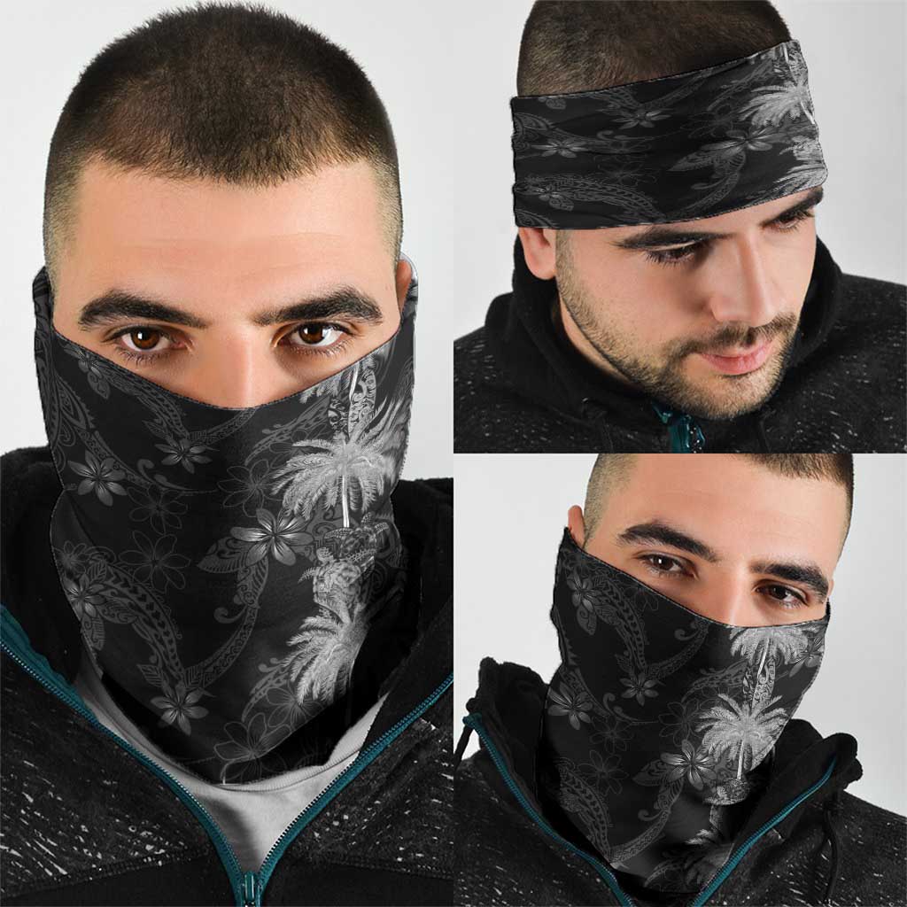 Hawaiian Honu And Surfboards Neck Gaiter Silver Style - Polynesian Pride