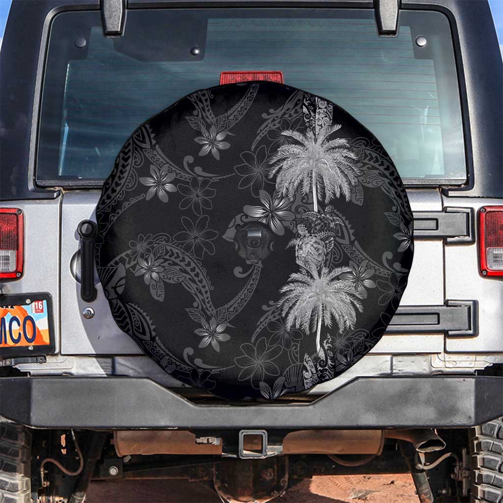 Hawaiian Honu And Surfboards Spare Tire Cover Silver Style - Polynesian Pride
