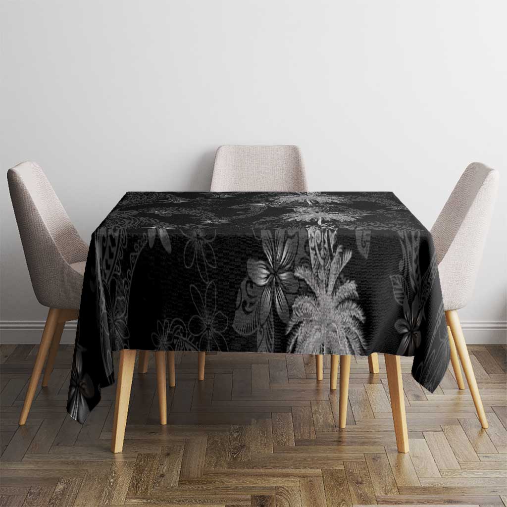 Hawaiian Honu And Surfboards Tablecloth Silver Style - Polynesian Pride