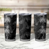 Hawaiian Honu And Surfboards Tumbler Cup Silver Style - Polynesian Pride