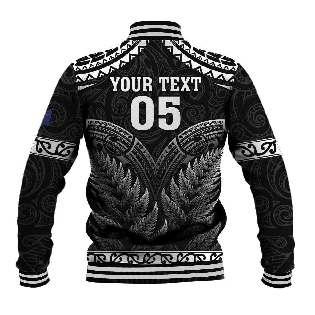 Custom New Zealand Maori Tiki Rugby Baseball Jacket Go Aotearoa Maori Pattern