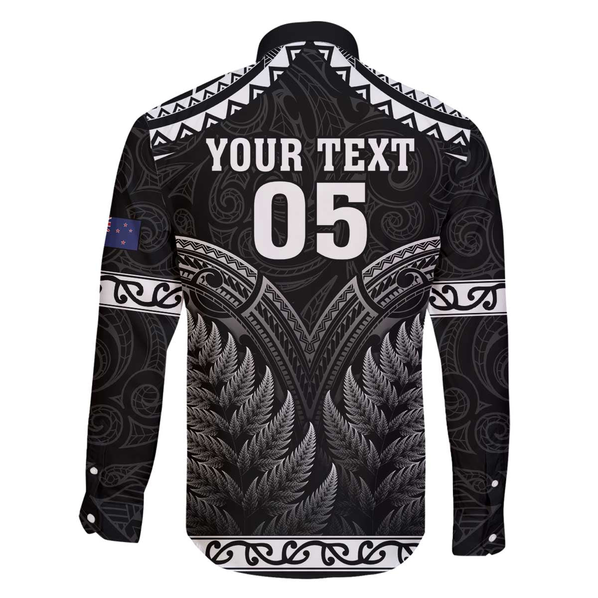 Custom New Zealand Maori Tiki Rugby Family Matching Off The Shoulder Long Sleeve Dress and Hawaiian Shirt Go Aotearoa Maori Pattern