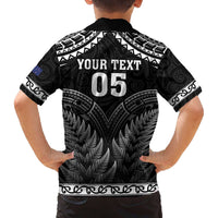 Custom New Zealand Maori Tiki Rugby Family Matching Puletasi and Hawaiian Shirt Go Aotearoa Maori Pattern