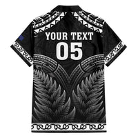 Custom New Zealand Maori Tiki Rugby Family Matching Tank Maxi Dress and Hawaiian Shirt Go Aotearoa Maori Pattern