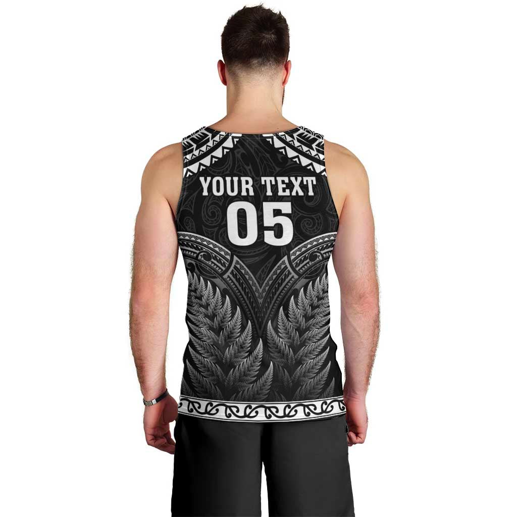 Custom New Zealand Maori Tiki Rugby Men Tank Top Go Aotearoa Maori Pattern LT05 - Polynesian Pride