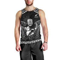 Custom New Zealand Maori Tiki Rugby Men Tank Top Go Aotearoa Maori Pattern LT05 - Polynesian Pride