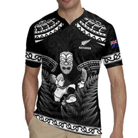 Custom New Zealand Maori Tiki Rugby Rugby Jersey Go Aotearoa Maori Pattern