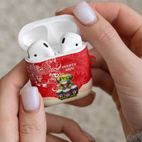 Puerto Rico AirPods Case Coqui Frog With Polynesian Pattern - Polynesian Pride