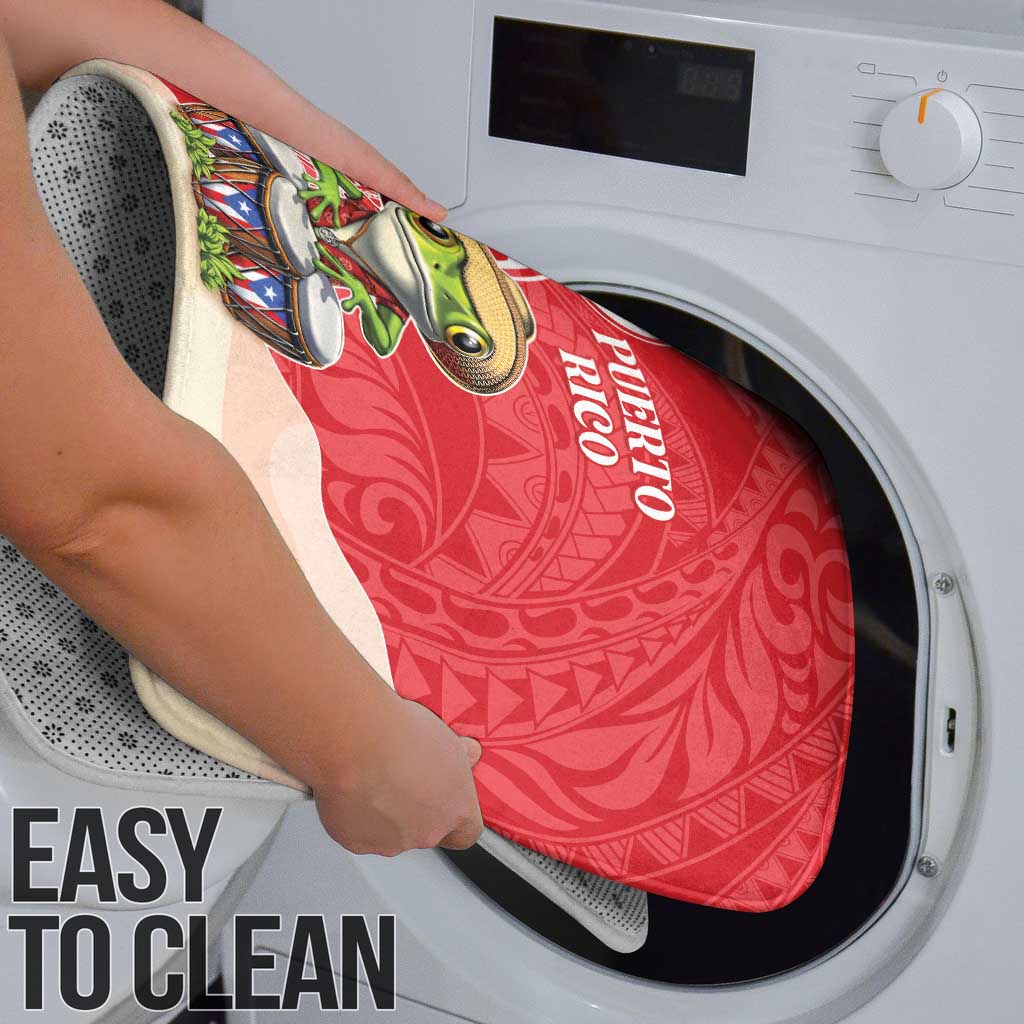 Puerto Rico Bathroom Set Coqui Frog With Polynesian Pattern - Polynesian Pride