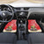 Puerto Rico Car Mats Coqui Frog With Polynesian Pattern - Polynesian Pride
