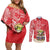 Personalized Puerto Rico Couples Matching Off Shoulder Short Dress and Long Sleeve Button Shirt Coqui Frog With Polynesian Pattern - Polynesian Pride