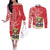 Personalized Puerto Rico Couples Matching Off The Shoulder Long Sleeve Dress and Long Sleeve Button Shirt Coqui Frog With Polynesian Pattern - Polynesian Pride