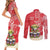 Personalized Puerto Rico Couples Matching Short Sleeve Bodycon Dress and Long Sleeve Button Shirt Coqui Frog With Polynesian Pattern - Polynesian Pride