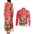 Personalized Puerto Rico Couples Matching Tank Maxi Dress and Long Sleeve Button Shirt Coqui Frog With Polynesian Pattern - Polynesian Pride