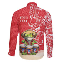 Personalized Puerto Rico Family Matching Mermaid Dress and Hawaiian Shirt Coqui Frog With Polynesian Pattern - Polynesian Pride
