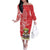 Personalized Puerto Rico Off The Shoulder Long Sleeve Dress Coqui Frog With Polynesian Pattern - Polynesian Pride