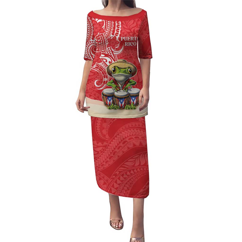 Personalized Puerto Rico Puletasi Coqui Frog With Polynesian Pattern - Polynesian Pride