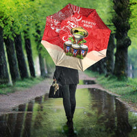 Puerto Rico Umbrella Coqui Frog With Polynesian Pattern - Polynesian Pride