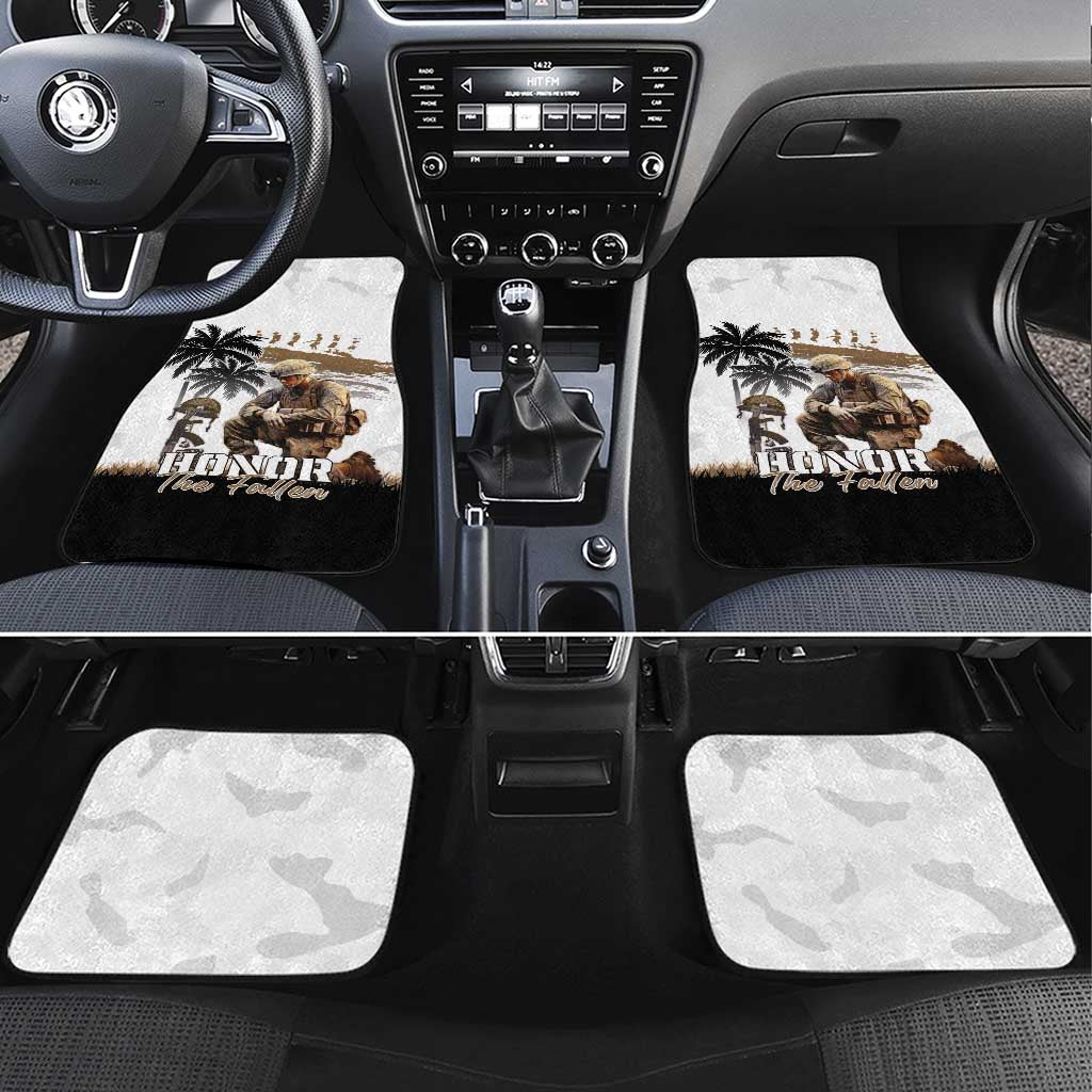 Hawaii Veterans Day Car Mats Honor The Fallen Flag Grunge Style