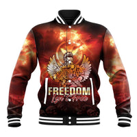 Hawaii Veterans Day Baseball Jacket May We Never Forget Freedom Isn't Free