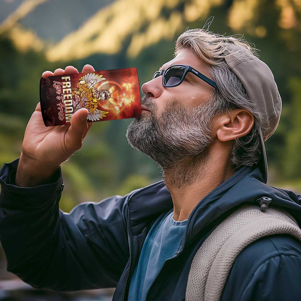 Hawaii Veterans Day 4 in 1 Can Cooler Tumbler May We Never Forget Freedom Isn't Free