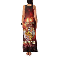 Hawaii Veterans Day Family Matching Tank Maxi Dress and Hawaiian Shirt May We Never Forget Freedom Isn't Free