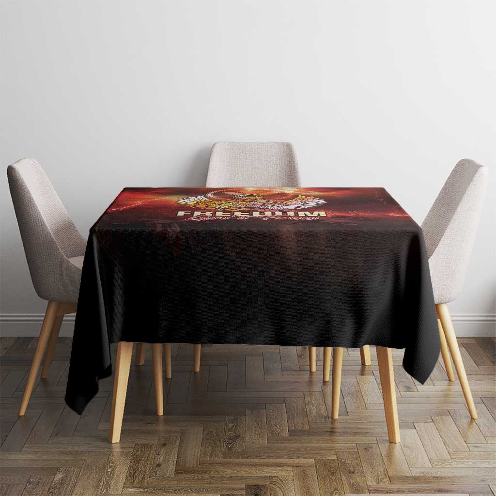 Hawaii Veterans Day Tablecloth May We Never Forget Freedom Isn't Free