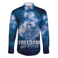 Federated States of Micronesia Veterans Day Family Matching Long Sleeve Bodycon Dress and Hawaiian Shirt May We Never Forget Freedom Isn't Free