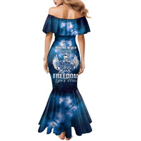 Federated States of Micronesia Veterans Day Family Matching Mermaid Dress and Hawaiian Shirt May We Never Forget Freedom Isn't Free