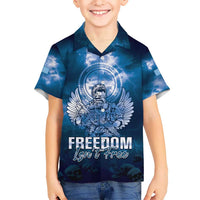 Federated States of Micronesia Veterans Day Kid Hawaiian Shirt May We Never Forget Freedom Isn't Free