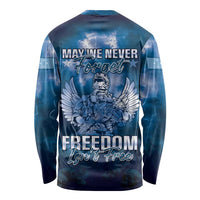 Federated States of Micronesia Veterans Day Long Sleeve Shirt May We Never Forget Freedom Isn't Free