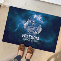 Federated States of Micronesia Veterans Day Rubber Doormat May We Never Forget Freedom Isn't Free