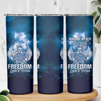 Federated States of Micronesia Veterans Day Skinny Tumbler May We Never Forget Freedom Isn't Free