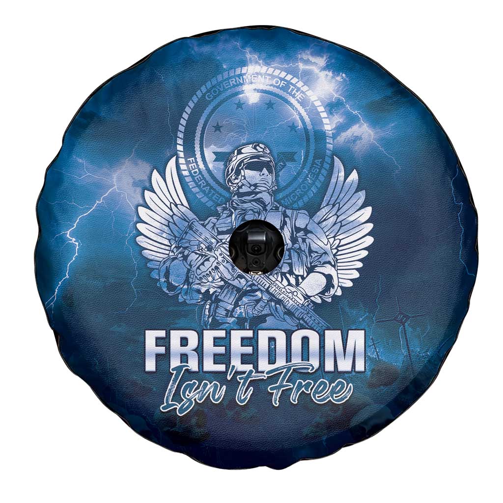 Federated States of Micronesia Veterans Day Spare Tire Cover May We Never Forget Freedom Isn't Free