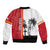 French Polynesia Armistice Day Bomber Jacket Lest We Forget Flag Style