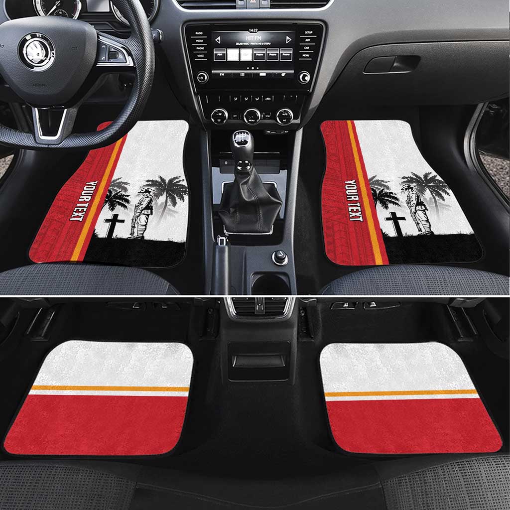 French Polynesia Armistice Day Car Mats Lest We Forget Flag Style