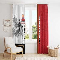 French Polynesia Armistice Day Window Curtain Lest We Forget Flag Style